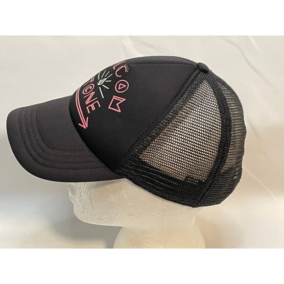 Volcom Stone trucker mesh hat 6 1/2" snap back black - Picture 2 of 7
